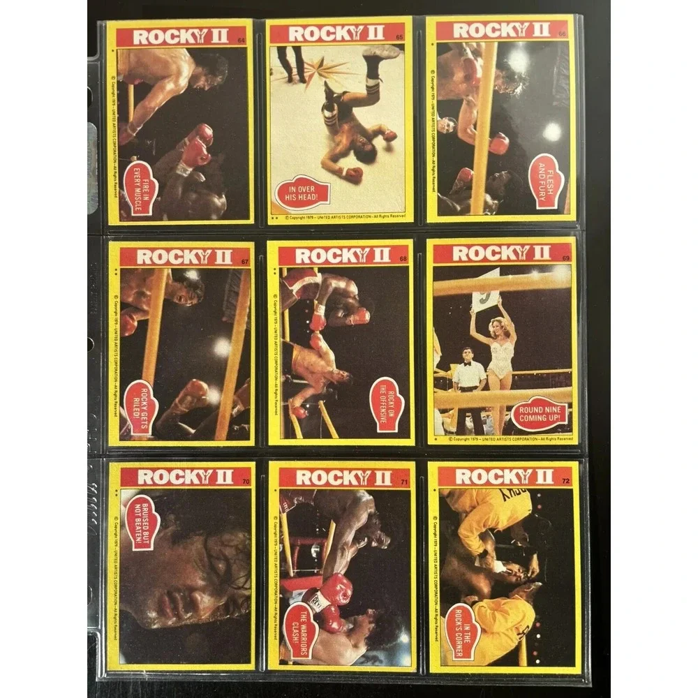 1979 Topps Rocky II 2 Complete 99 Card Trading Card Set NM Vintage Rare Stallone